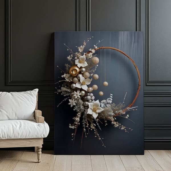 Magisk julkrans Magisk julkrans, 70x100 cm, mörkbrun träram, 230 gsm matt papper