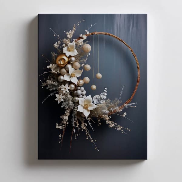 Magisk julekrans Magisk julekrans, 70x100 cm, uindrammet, premium lærred på båreramme