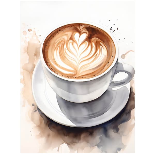 Kaffe i elegant stil Kaffe i elegant stil, 30x40 cm, uindrammet, 230 gsm mat papir