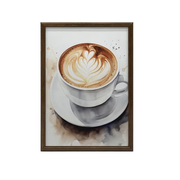 Kaffe i elegant stil Kaffe i elegant stil, 70x100 cm, lys egetræsramme, 230 gsm mat papir