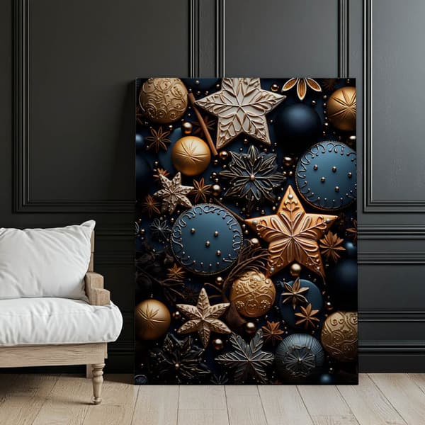 The Beauty of Christmas Gingerbreads The Beauty of Christmas Gingerbreads, 70x100 cm, mørkebrun træramme, 230 gsm mat papir