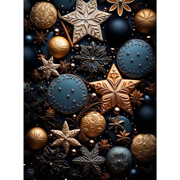 The Beauty of Christmas Gingerbreads The Beauty of Christmas Gingerbreads, 70x100 cm, uindrammet, premium lærred på båre