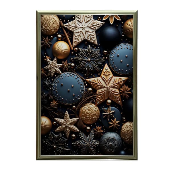 The Beauty of Christmas Gingerbreads The Beauty of Christmas Gingerbreads, 70x100 cm, uindrammet, premium lærred på båre