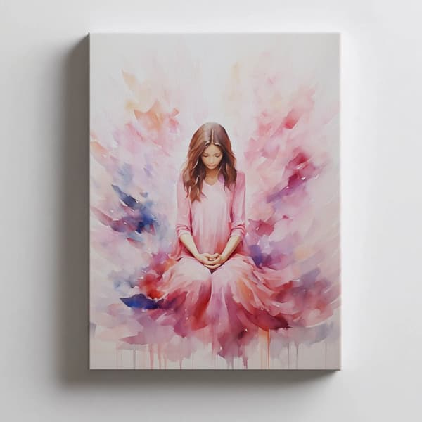 Delicate Shades of Peace Delicate Shades of Peace, 60x90 cm, guld aluminiumram, 230 gsm matt papper