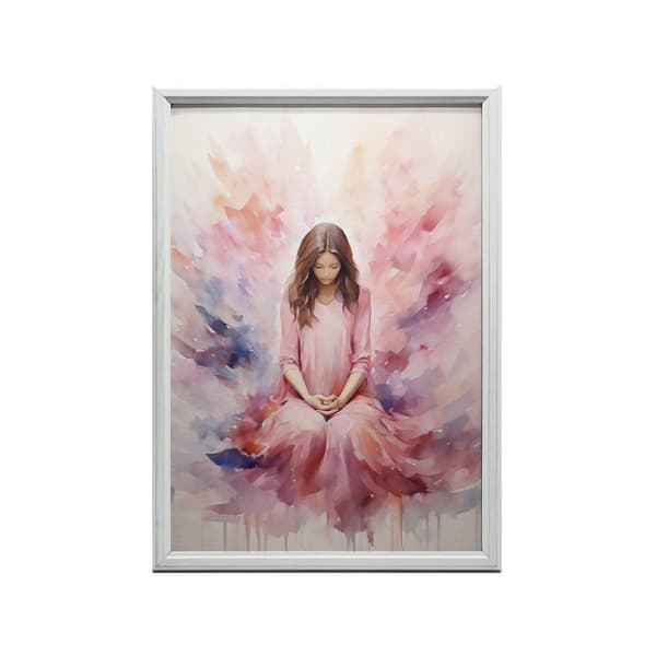 Delicate Shades of Peace Delicate Shades of Peace, 60x90 cm, guld aluminiumram, 230 gsm matt papper