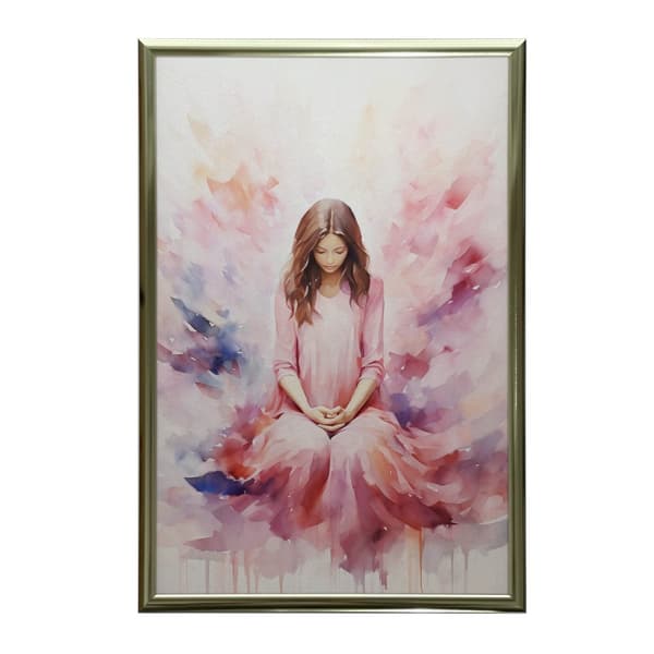 Delicate Shades of Peace Delicate Shades of Peace, 60x90 cm, guld aluminiumram, 230 gsm matt papper
