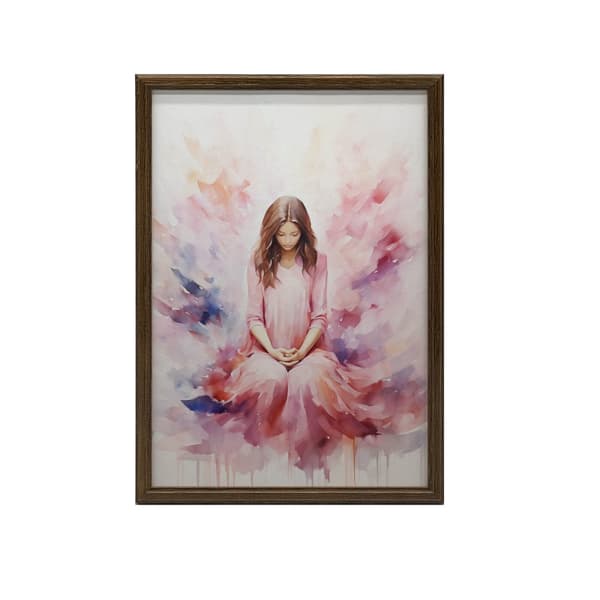 Delicate Shades of Peace Delicate Shades of Peace, 60x90 cm, guld aluminiumram, 230 gsm matt papper