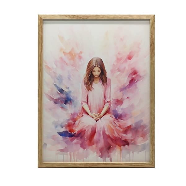 Delicate Shades of Peace Delicate Shades of Peace, 60x90 cm, guld aluminiumram, 230 gsm matt papper
