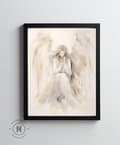 Miniatyrbillede 11 af 11: Fredens engel Fredens engel, 50x70 cm, uindrammet, 230 gsm mat papir