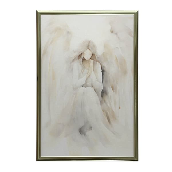 Fredens engel Fredens engel, 50x70 cm, lys egetræsramme, 230 gsm mat papir