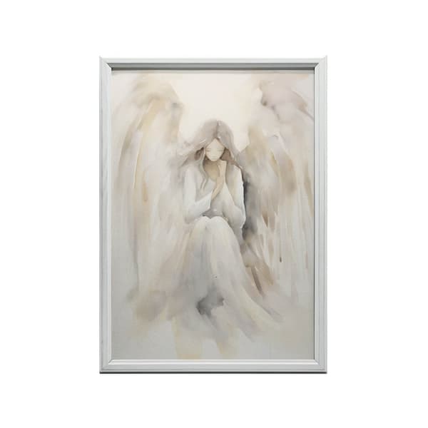 Fredens engel Fredens engel, 50x70 cm, lys egetræsramme, 230 gsm mat papir