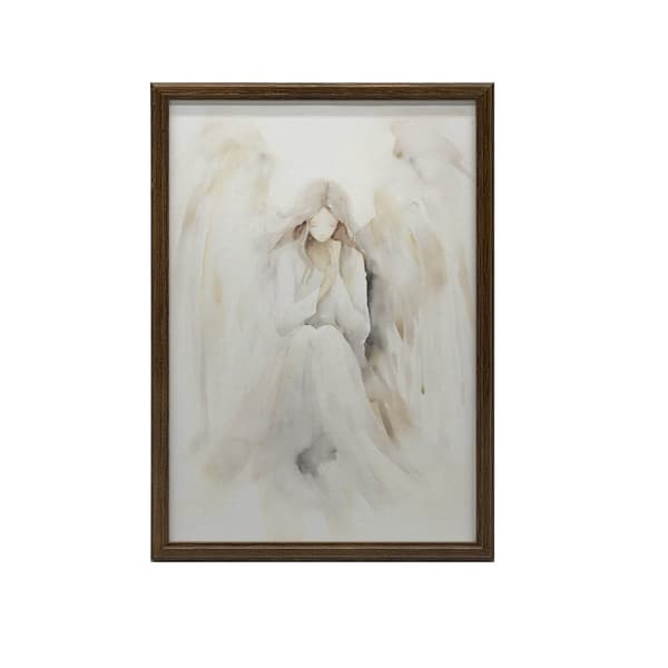Fredens engel Fredens engel, 50x70 cm, lys egetræsramme, 230 gsm mat papir