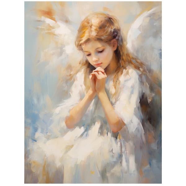 Charming Heavenly Guardian Charming Heavenly Guardian, 60x90 cm, guld aluminiumsramme, 230 gsm mat papir