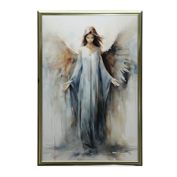 Spiritual Charm of the Blue Angel Spiritual Charm of the Blue Angel, 70x100 cm, lys egetræsramme, 230 gsm mat papir
