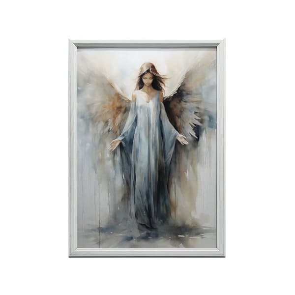 Spiritual Charm of the Blue Angel Spiritual Charm of the Blue Angel, 70x100 cm, lys egetræsramme, 230 gsm mat papir