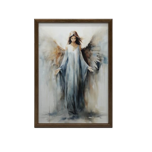 Spiritual Charm of the Blue Angel Spiritual Charm of the Blue Angel, 70x100 cm, lys egetræsramme, 230 gsm mat papir
