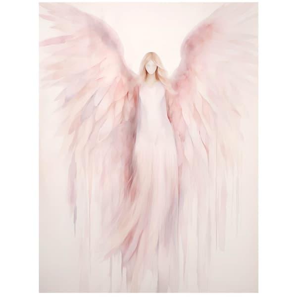 Angelic Beauty in Pink Angelic Beauty in Pink, 30x40 cm, vit träram, 230 gsm matt papper