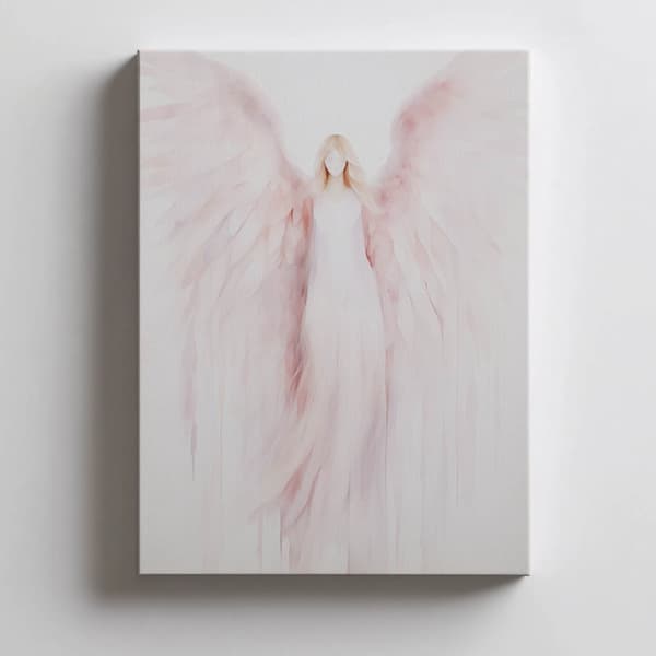 Angelic Beauty in Pink Angelic Beauty in Pink, 30x40 cm, vit träram, 230 gsm matt papper