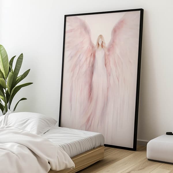 Angelic Beauty in Pink Angelic Beauty in Pink, 30x40 cm, vit träram, 230 gsm matt papper