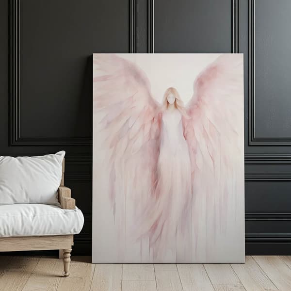 Angelic Beauty in Pink Angelic Beauty in Pink, 30x40 cm, vit träram, 230 gsm matt papper