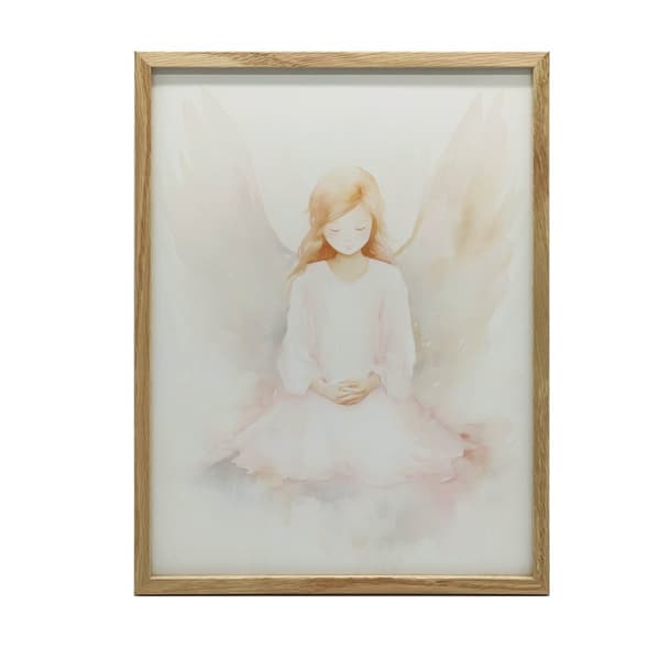 Heavenly Guardian Heavenly Guardian, 30x40 cm, sort aluminiumsramme, 230 gsm mat papir