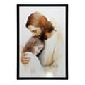 Miniatyrbild 10 av 10: Embraces of Hope - Jesus kramar en tjej Embraces of Hope - Jesus kramar en tjej, 70x100 cm, mörkbrun träram, 230 gsm matt papper