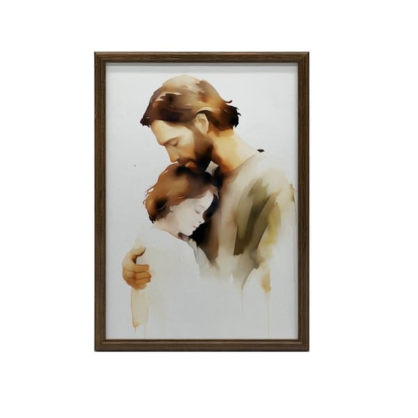 Divine Love - Jesus Hugging a Boy Divine Love - Jesus Hugging a Boy, 70x100 cm, uindrammet, 230 gsm mat papir