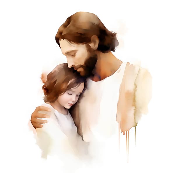 Jesus' Care Jesus' Care, 70x100 cm, uindrammet, 230 gsm mat papir