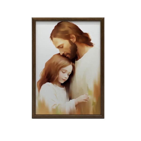 Embraces of Love - Jesus and the Girl Embraces of Love - Jesus and the Girl, 70x100 cm, ljus ekträram, 230 gsm matt papper