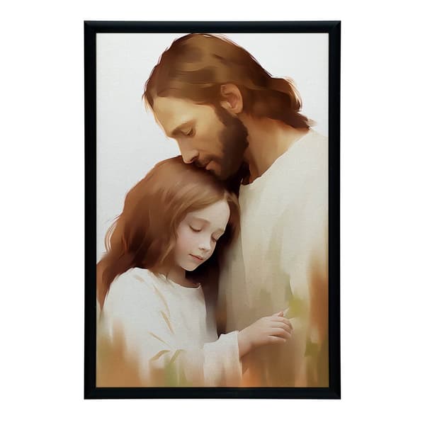 Embraces of Love - Jesus and the Girl Embraces of Love - Jesus and the Girl, 70x100 cm, ljus ekträram, 230 gsm matt papper