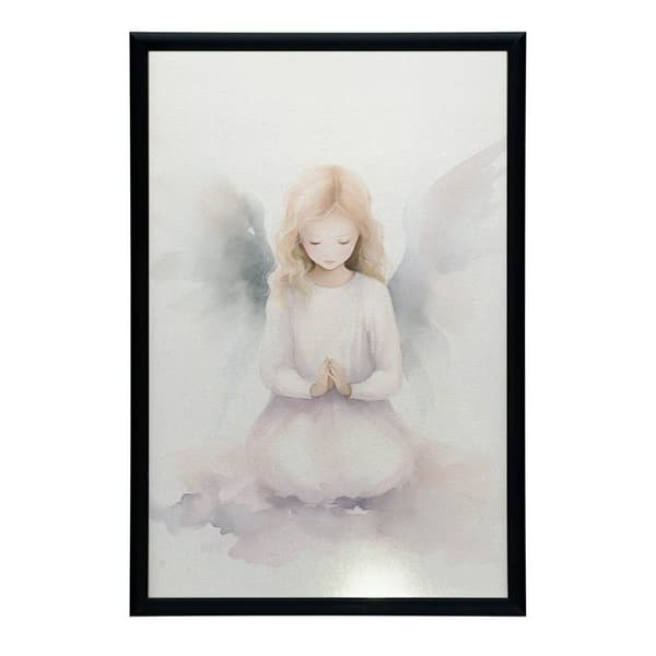 Heavenly Angel Smile Heavenly Angel Smile, 30x40 cm, hvid træramme, 230 gsm mat papir