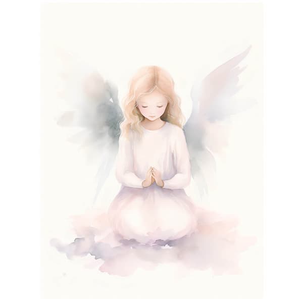 Heavenly Angel Smile Heavenly Angel Smile, 50x70 cm, vaalea tammipuurunko, 230 gsm mattapaperi