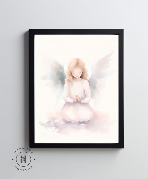 Heavenly Angel Smile Heavenly Angel Smile, 50x70 cm, vaalea tammipuurunko, 230 gsm mattapaperi