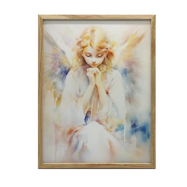 Angel of Prayer Angel of Prayer, 70x100 cm, mørkebrun træramme, 230 gsm mat papir
