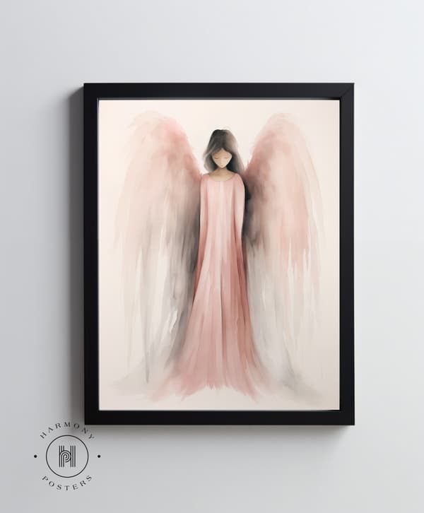 Gentle Peace: Angel's Grace Gentle Peace: Angel's Grace, 50x70 cm, uindrammet, premium lærred på båre