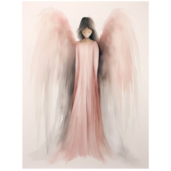 Delicate Peace: Angel's Grace Delicate Peace: Angel's Grace, 70x100 cm, guld aluminiumsramme, 230 gsm mat papir
