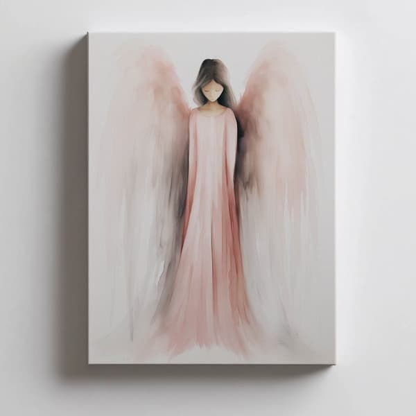 Delicate Peace: Angel's Grace Delicate Peace: Angel's Grace, 70x100 cm, guld aluminiumsramme, 230 gsm mat papir