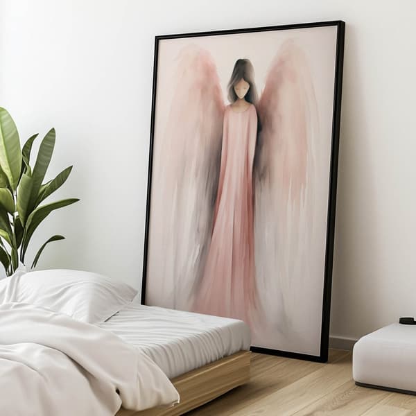Delicate Peace: Angel's Grace Delicate Peace: Angel's Grace, 70x100 cm, guld aluminiumsramme, 230 gsm mat papir