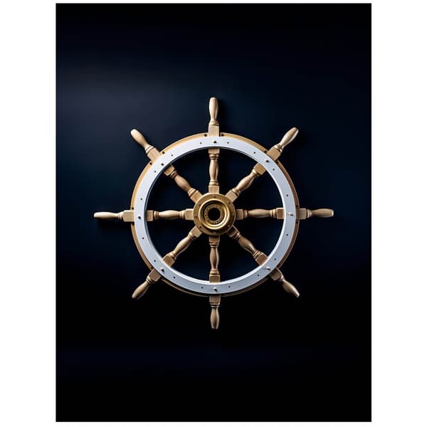 Navigational Elegance Navigational Elegance, 30x40 cm, hvid træramme, 230 gsm mat papir