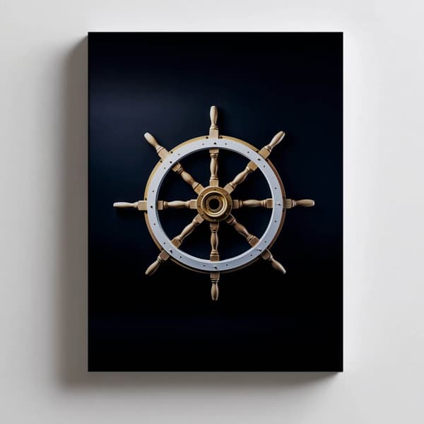 Navigational Elegance Navigational Elegance, 30x40 cm, hvid træramme, 230 gsm mat papir