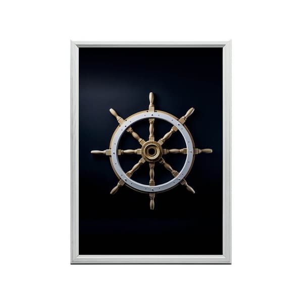 Navigational Elegance Navigational Elegance, 30x40 cm, hvid træramme, 230 gsm mat papir