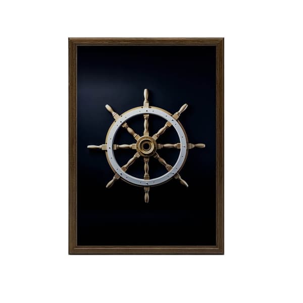 Navigational Elegance Navigational Elegance, 30x40 cm, hvid træramme, 230 gsm mat papir