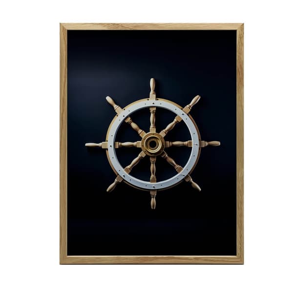 Navigational Elegance Navigational Elegance, 30x40 cm, hvid træramme, 230 gsm mat papir