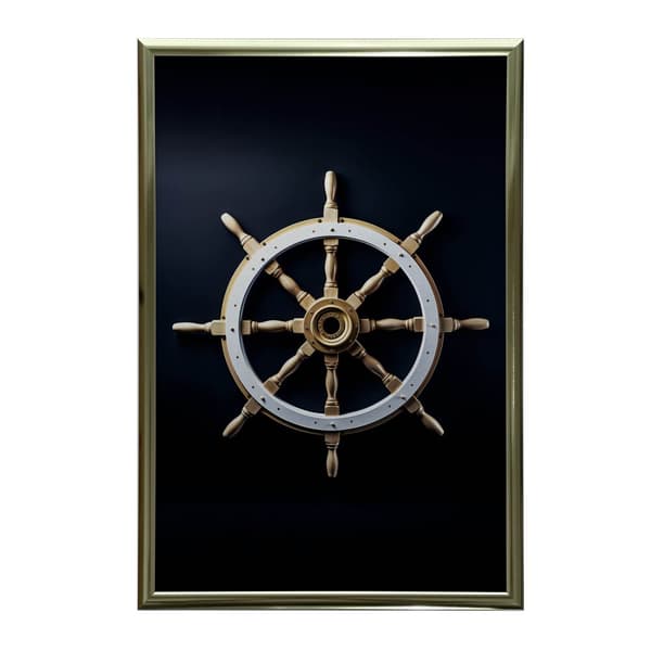 Navigational Elegance Navigational Elegance, 50x70 cm, mørkebrun træramme, 230 gsm mat papir