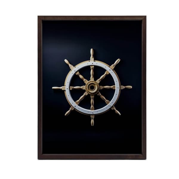 Navigational Elegance Navigational Elegance, 50x70 cm, mørkebrun træramme, 230 gsm mat papir