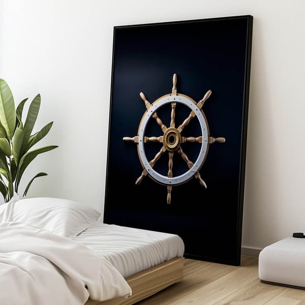 Navigational Elegance Navigational Elegance, 70x100 cm, lys egetræsramme, 230 gsm mat papir