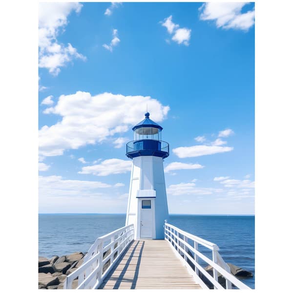 Seaside Elegance Seaside Elegance, 50x70 cm, sort aluminiumsramme, 230 gsm mat papir