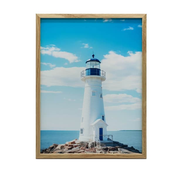Lighthouse Lighthouse, 30x40 cm, hvid træramme, 230 gsm mat papir