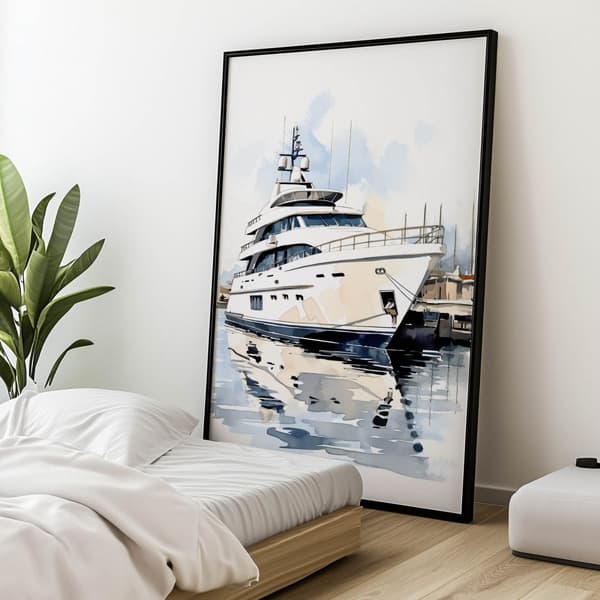 Sea Reflections Sea Reflections, 70x100 cm, guld aluminiumsramme, 230 gsm mat papir