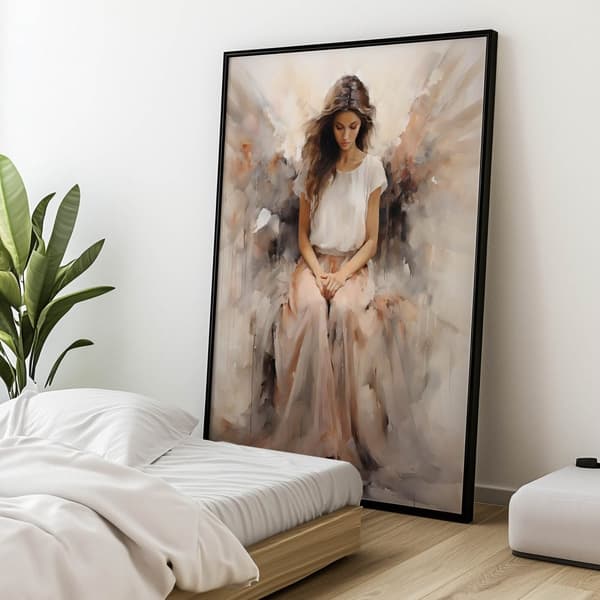 Peace in Prayer Peace in Prayer, 70x100 cm, guld aluminiumram, 230 gsm matt papper